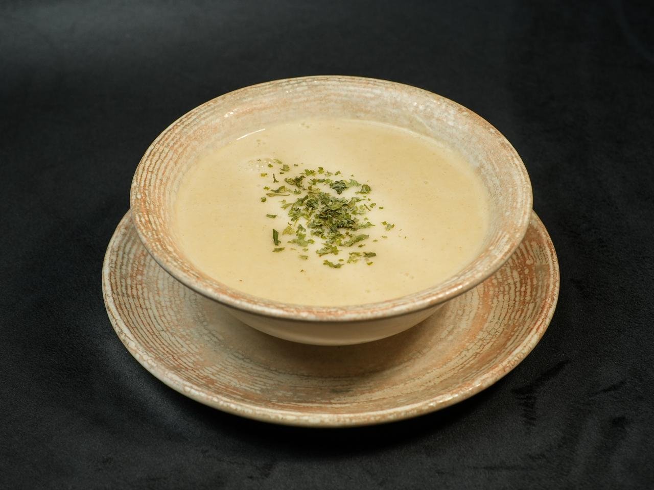 حساء الشوفان مع الدجاج